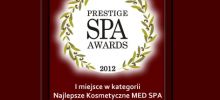 royalbaltic - I nagroda w kategorii NAJLEPSZE KOSMETYCZNE MED SPA 2012 w konkursie SPA Prestige Award 2012
